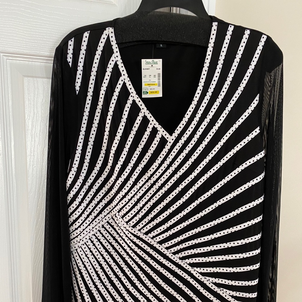 Special Occasion Black and White Top